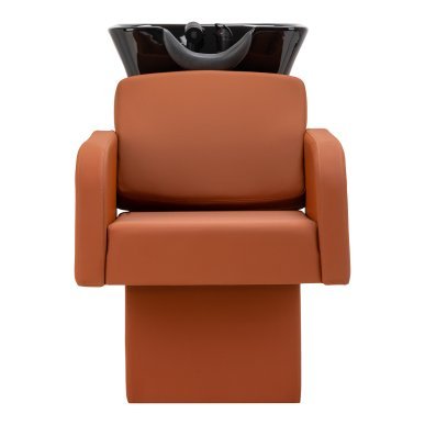 Professionele kapperswasunit Gabbiano Elda bruin met ergonomische wasbak voor haarwassen, kleuring en Head Spa zone