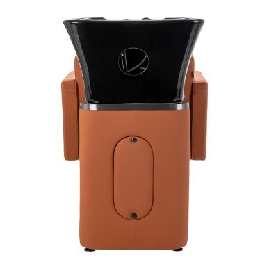 Professionele kapperswasunit Gabbiano Elda bruin met ergonomische wasbak voor haarwassen, kleuring en Head Spa zone