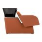 Professionele kapperswasunit Gabbiano Elda bruin met ergonomische wasbak voor haarwassen, kleuring en Head Spa zone