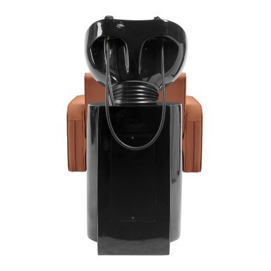 Professionele kapperswasunit Gabbiano Bilbao bruin met ergonomische wasbak voor haarwassen, verzorging en Head Spa