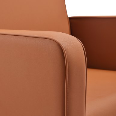 Professionele kapperswasunit Gabbiano Bilbao bruin met ergonomische wasbak voor haarwassen, verzorging en Head Spa