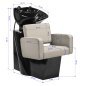 Hair Wash Unit Gabbiano Bilbao Grey-Beige