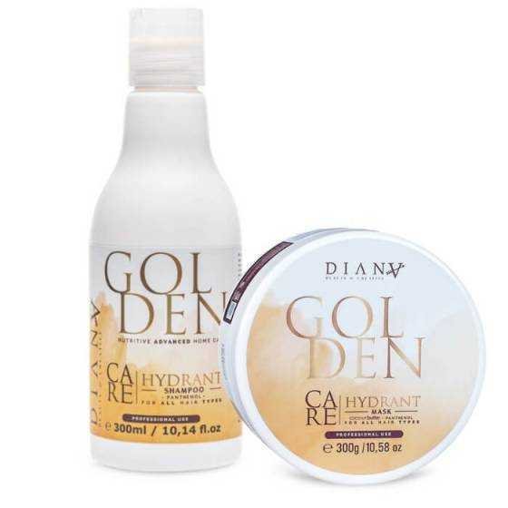 Btx GOLDEN set shampooing + masque pour cheveux 300ml + 300g