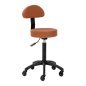 Kapperskruk Gabbiano D026 bruin met verstelbare zithoogte en rugleuning voor professioneel salon- en praktijkgebruik