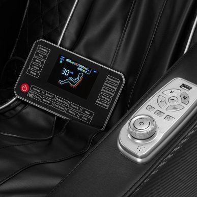 Massagestoel Sakura Prime 101 zwart met automatische programma’s en luchtmassage voor wellness, SPA en thuisgebruik