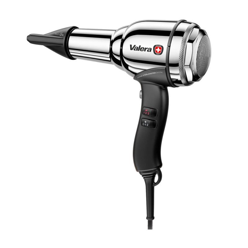 Professionele haardroger Valera Steel Master Chrome met ionisatie voor salonstyling en gladder haar voor professioneel salonwerk