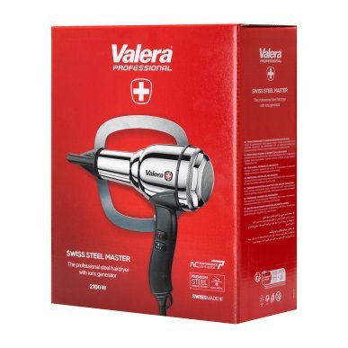 Professionele haardroger Valera Steel Master Chrome met ionisatie voor salonstyling en gladder haar voor professioneel salonwerk