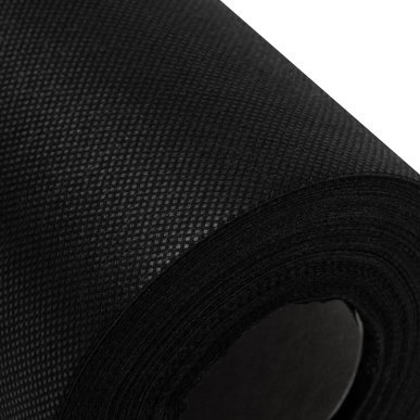 Vlies onderlegger zwart 20 g EKO 80 cm x 50 m, wegwerpbescherming voor professioneel salon- en praktijkgebruik