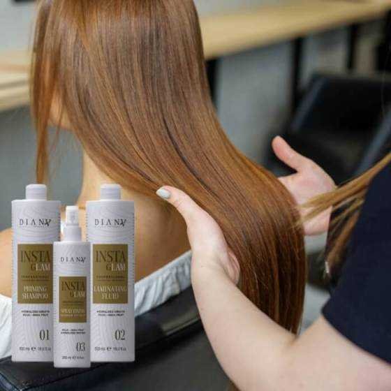 Instaglam hair lamination treatment set 500ml + 500ml + 250ml