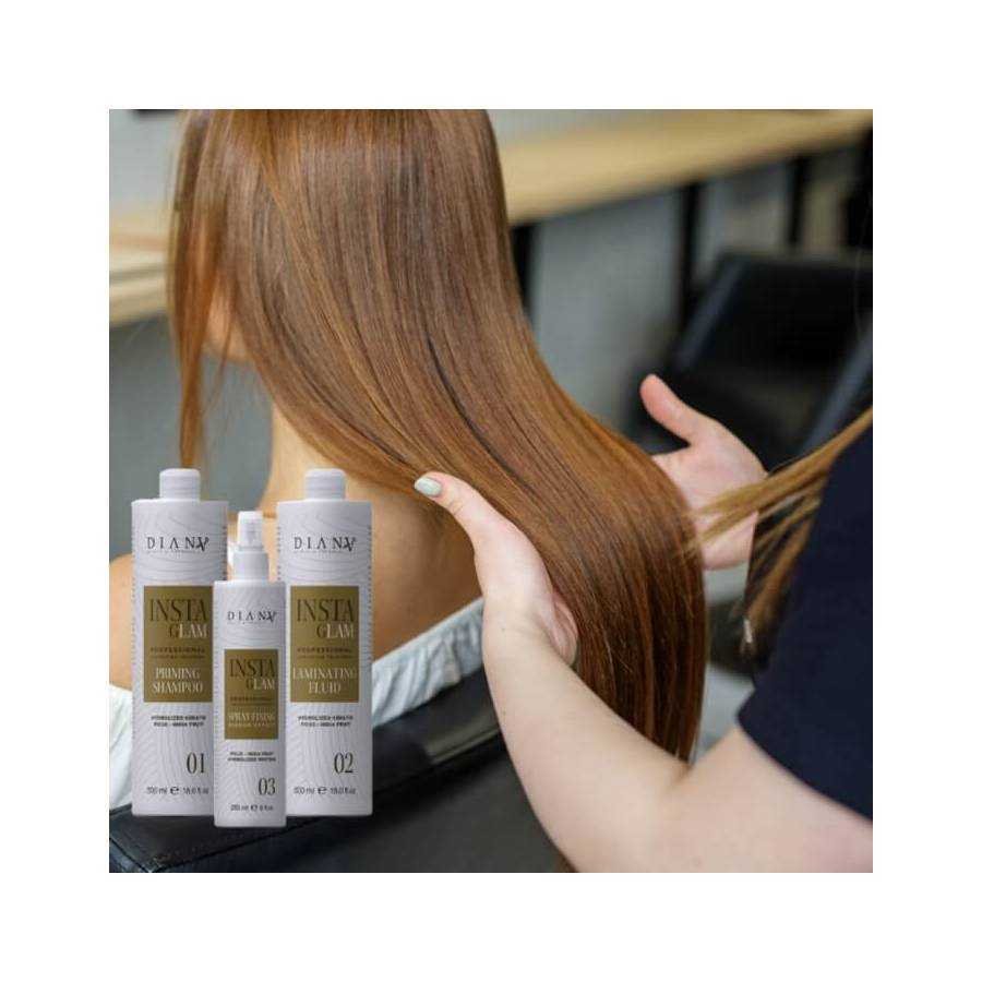 Instaglam haarlaminatie behandeling set 500ml + 500ml + 250ml