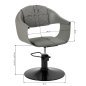 Fauteuil de coiffure Hair System Halo gris Fauteuil de coiffure Hair System Halo gris