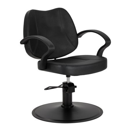 Professionele kappersstoel Hair System S20 zwart met hydraulische hoogteverstelling voor knippen, kleuren en stylen