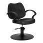 Professionele kappersstoel Hair System S20 zwart met hydraulische hoogteverstelling voor knippen, kleuren en stylen