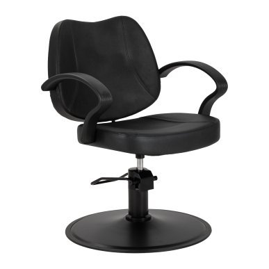 Professionele kappersstoel Hair System S20 zwart met hydraulische hoogteverstelling voor knippen, kleuren en stylen