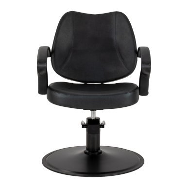 Professionele kappersstoel Hair System S20 zwart met hydraulische hoogteverstelling voor knippen, kleuren en stylen