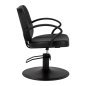 Professionele kappersstoel Hair System S20 zwart met hydraulische hoogteverstelling voor knippen, kleuren en stylen