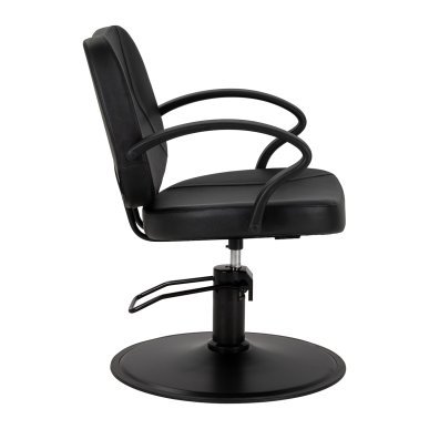 Professionele kappersstoel Hair System S20 zwart met hydraulische hoogteverstelling voor knippen, kleuren en stylen