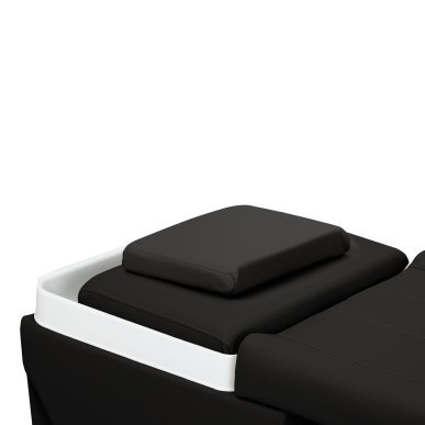 Professioneel Head Spa haarwasbed Gabbiano Maldives zwart met ligpositie voor hoofdhuidmassage in salon en praktijk