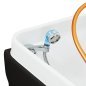 Professioneel Head Spa haarwasbed Gabbiano Maldives zwart met ligpositie voor hoofdhuidmassage in salon en praktijk