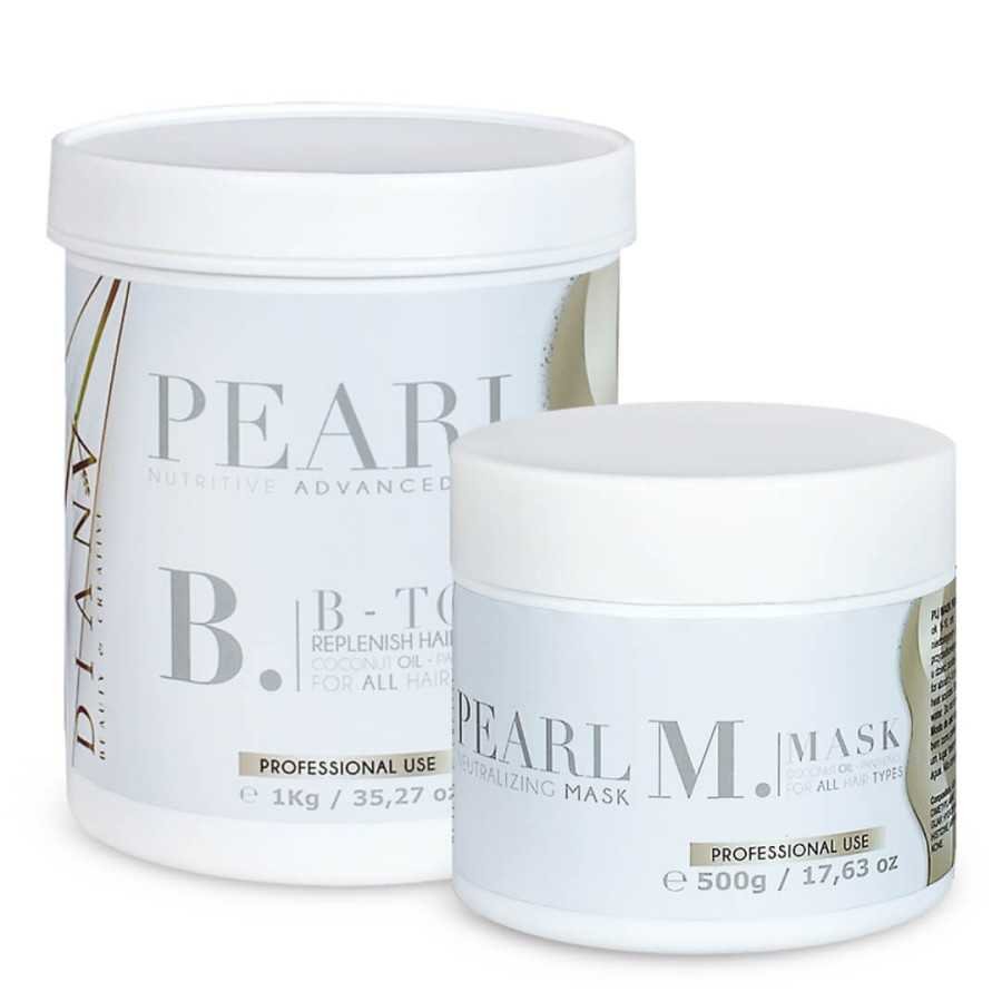 HaarTherapie Pearl - Regenererende, Hydraterende en Vullende Haarbehandeling Set 1000g + 500g