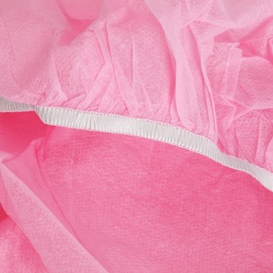 Wegwerphoes voor stoel met elastiek, 10 stuks roze voor professioneel hygiënisch werken in salon en praktijk