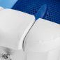 Pedicurevoetbad Azzurro met massage en witte trolley voor professionele pedicure, podologie en comfortabele voetbaden Pedicurevoetbad Azzurro met massage en witte trolley voor professionele pedicure, podologie en comfortabele voetbaden