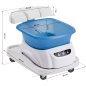 Pedicurevoetbad Azzurro met massage en witte trolley voor professionele pedicure, podologie en comfortabele voetbaden Pedicurevoetbad Azzurro met massage en witte trolley voor professionele pedicure, podologie en comfortabele voetbaden