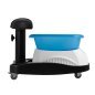 Professionele pedicure set Azzurro met massagevoetbad en witte trolley voor salon, podologie en mobiele specialisten