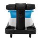Professionele pedicure set Azzurro met massagevoetbad en witte trolley voor salon, podologie en mobiele specialisten