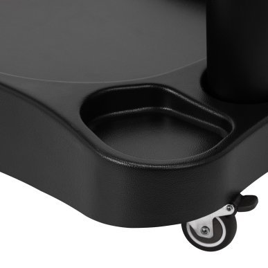 Professionele pedicure set Azzurro met massagevoetbad en witte trolley voor salon, podologie en mobiele specialisten