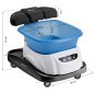 Professionele pedicure set Azzurro met massagevoetbad en witte trolley voor salon, podologie en mobiele specialisten