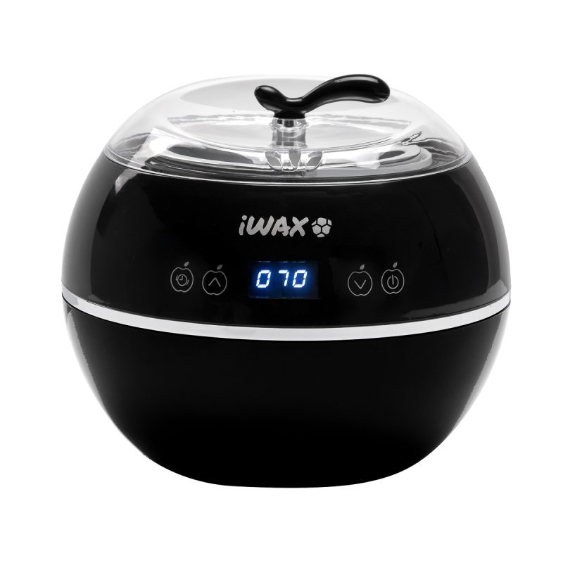 Professionele waxverwarmer iWax 500 ml 100W zwart voor ontharing in salon, praktijk en mobiele schoonheidsbehandeling