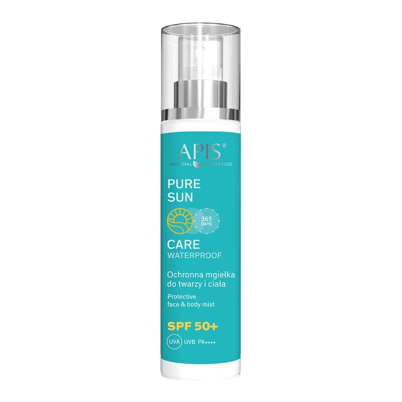 Beschermende mist SPF 50 APIS voor gezicht en lichaam 150 ml met verzorgende formule voor praktische salon- en thuisverzorging Beschermende mist SPF 50 APIS voor gezicht en lichaam 150 ml met verzorgende formule voor praktische salon- en thuisverzorging