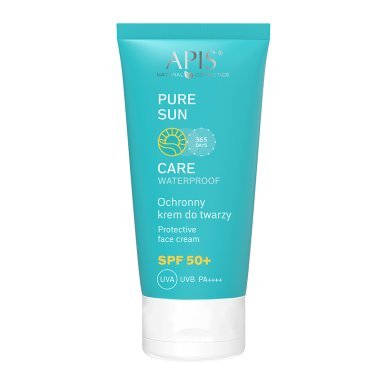 Beschermende gezichtscrème Apis SPF 50 50 ml voor dagelijkse zonbescherming, hydratatie en huidcomfort in salon en