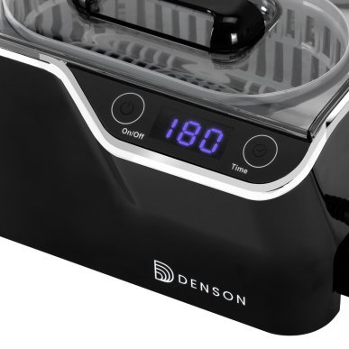 Professionele ultrasoonreiniger DENSON ACDS-100 0,6 l 50 W zwart voor accessoires en instrumenten in salon en praktijk