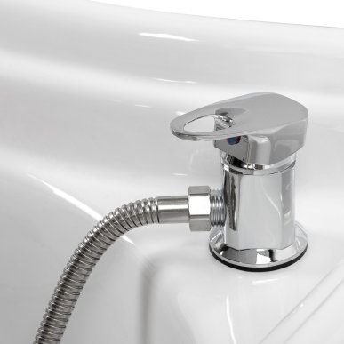 Professioneel Head Spa haarwasbed Gabbiano Bali zwart voor haarwassen en hoofdhuidverzorging voor professioneel salongebruik