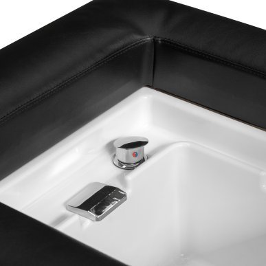 Professioneel Head Spa haarwasbed Gabbiano Bali zwart voor haarwassen en hoofdhuidverzorging voor professioneel salongebruik
