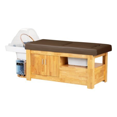 Haarwasbed voor Head Spa Gabbiano Bali bruin voor haarwassen, hoofdhuidverzorging en professioneel gebruik in salons