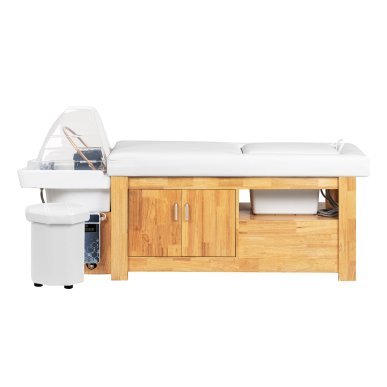 Professioneel Head Spa haarwasbed Gabbiano Bali wit voor haarwassen en hoofdhuidverzorging voor salons en praktijken