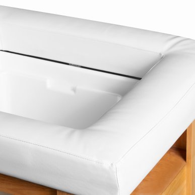 Professioneel Head Spa haarwasbed Gabbiano Bali wit voor haarwassen en hoofdhuidverzorging voor salons en praktijken