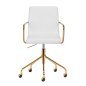 Cosmetic chair QS-OF211G gold light grey