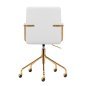 Cosmetic chair QS-OF211G gold light grey