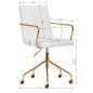 Cosmetic chair QS-OF211G gold light grey