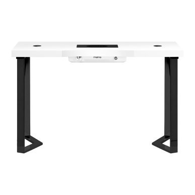 Professionele cosmetische werktafel Momo 05-BL met afzuiger voor manicure, stofcontrole en een georganiseerde salonwerkplek