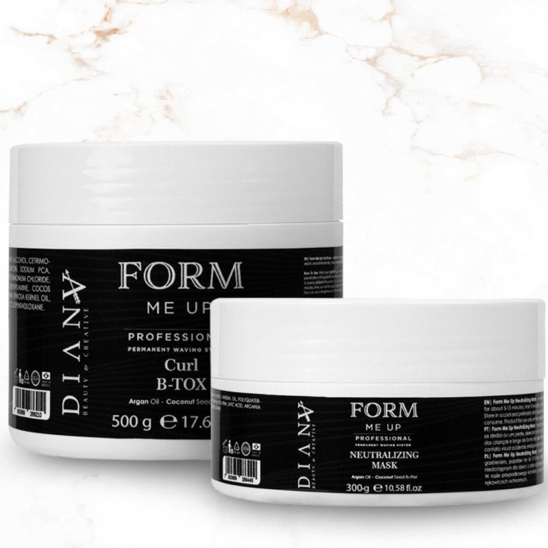 Krulbotox behandeling Form Me Up CURL 500g + masker 300g voor krullend haar, anti-frizz, herstel, definitie en glans Krulbotox behandeling Form Me Up CURL 500g + masker 300g voor krullend haar, anti-frizz, herstel, definitie en glans