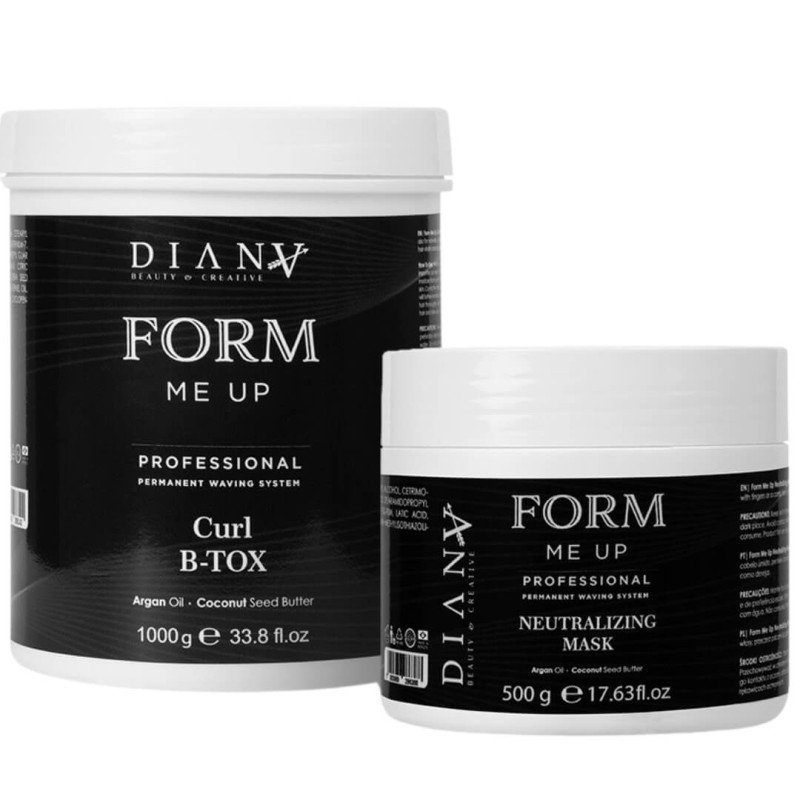 Krulbotox behandeling Form Me Up CURL 1000g + masker 500g voor krullend haar, anti-frizz, herstel, definitie en glans