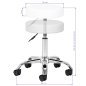 Cosmetic stool AM-310 white v