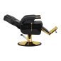 Professionele barberstoel Hair System New York zwart en goud voor scheren, baardverzorging en professionele salons Professionele barberstoel Hair System New York zwart en goud voor scheren, baardverzorging en professionele salons