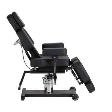 Professionele tattoo stoel Pro Ink 605 met soepele verstelling zwart voor tattoo en permanente make-up in salon en praktijk