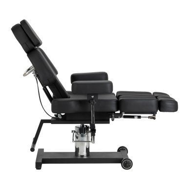 Professionele tattoo stoel Pro Ink 605 met soepele verstelling zwart voor tattoo en permanente make-up in salon en praktijk